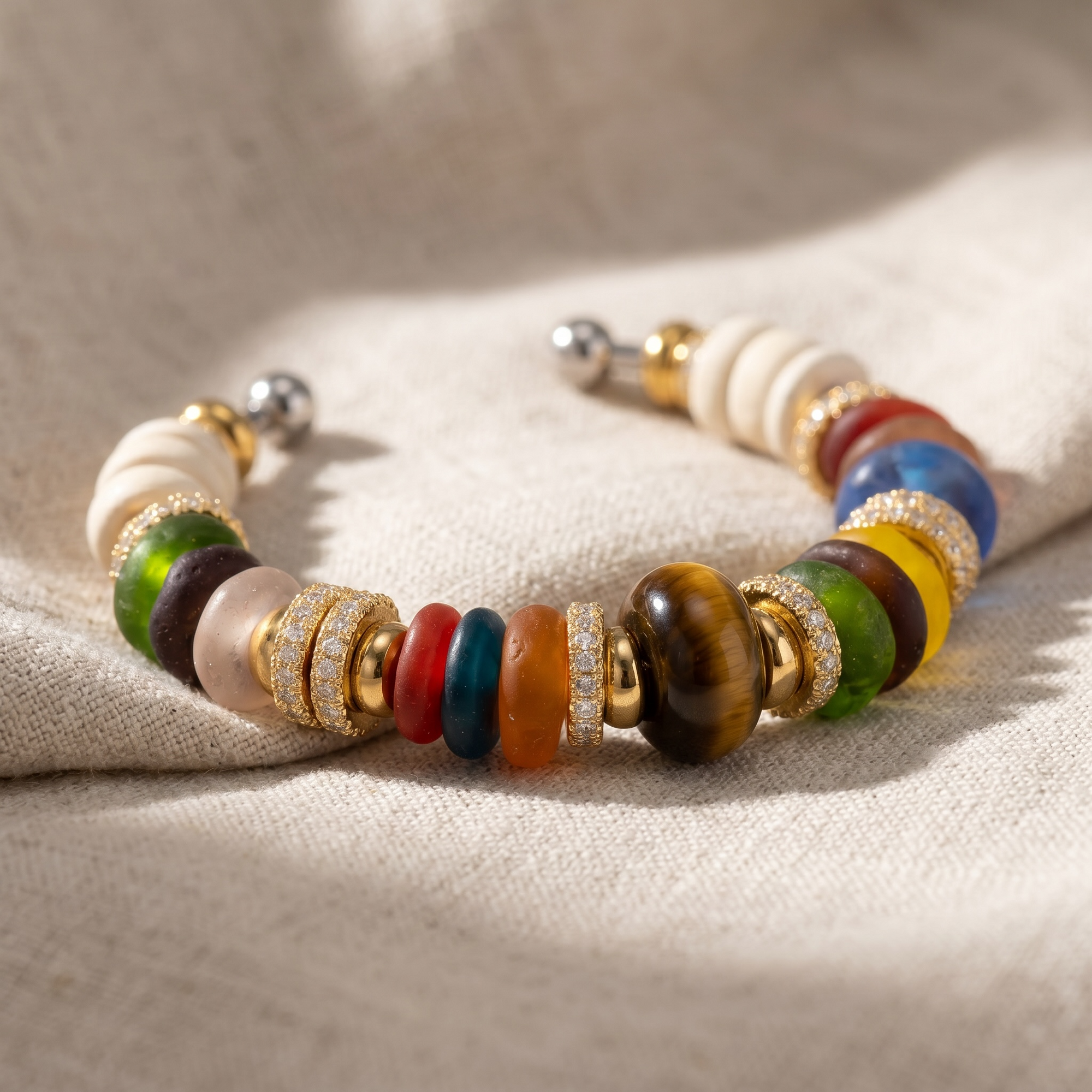 SIGAL - BRACELET JONC NAYA MUTICOLORE