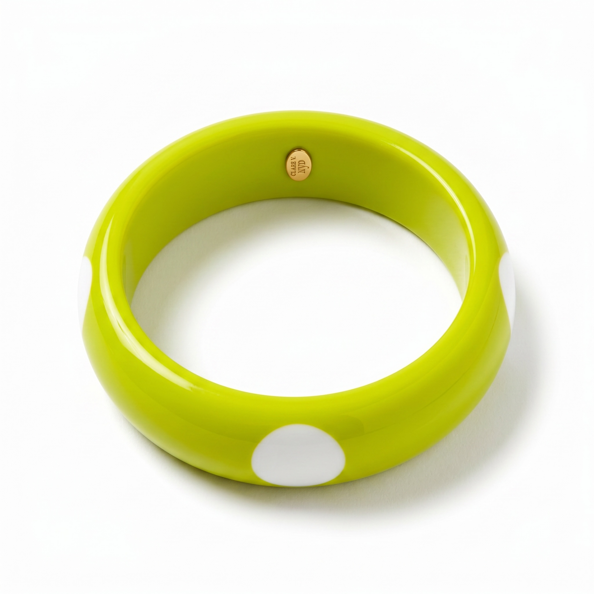 GAS BIJOUX - JONC COCCI ACETATE VERT ANIS