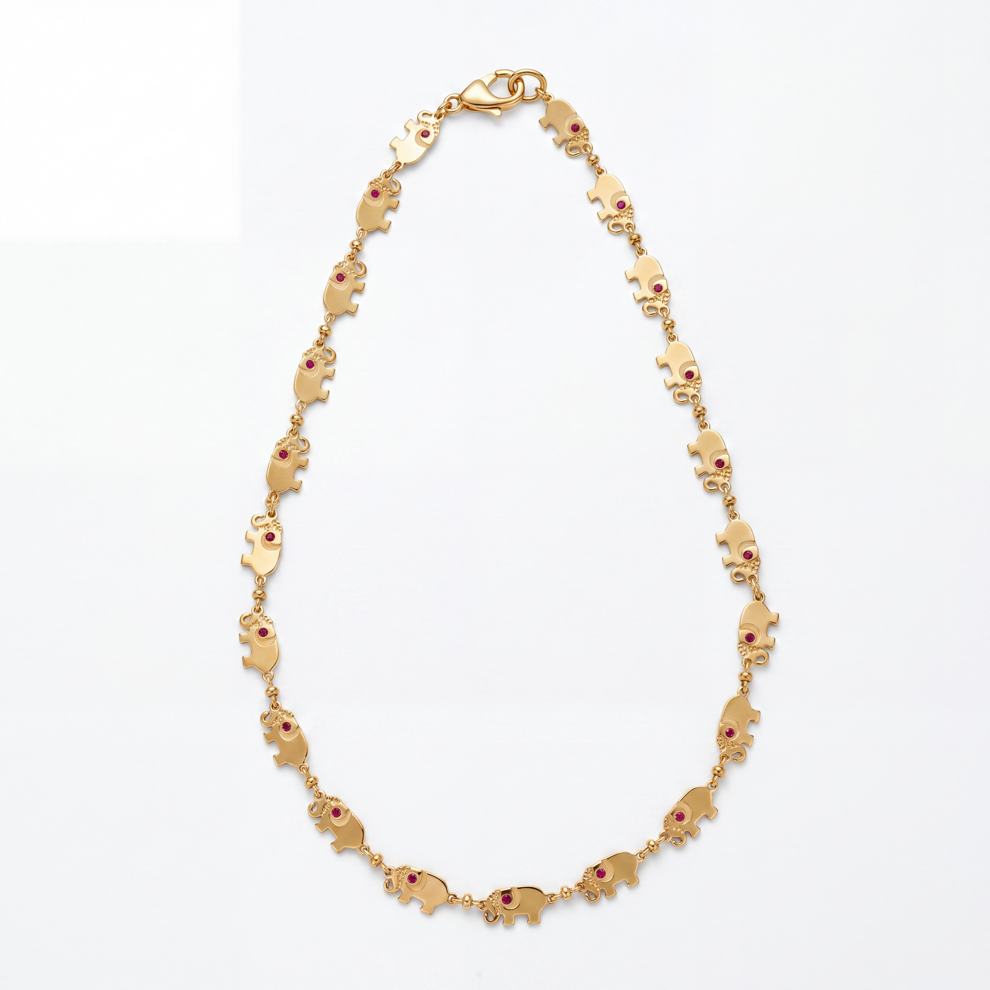 GAS BIJOUX - COLLIER ELAFANTA EMAIL DORE