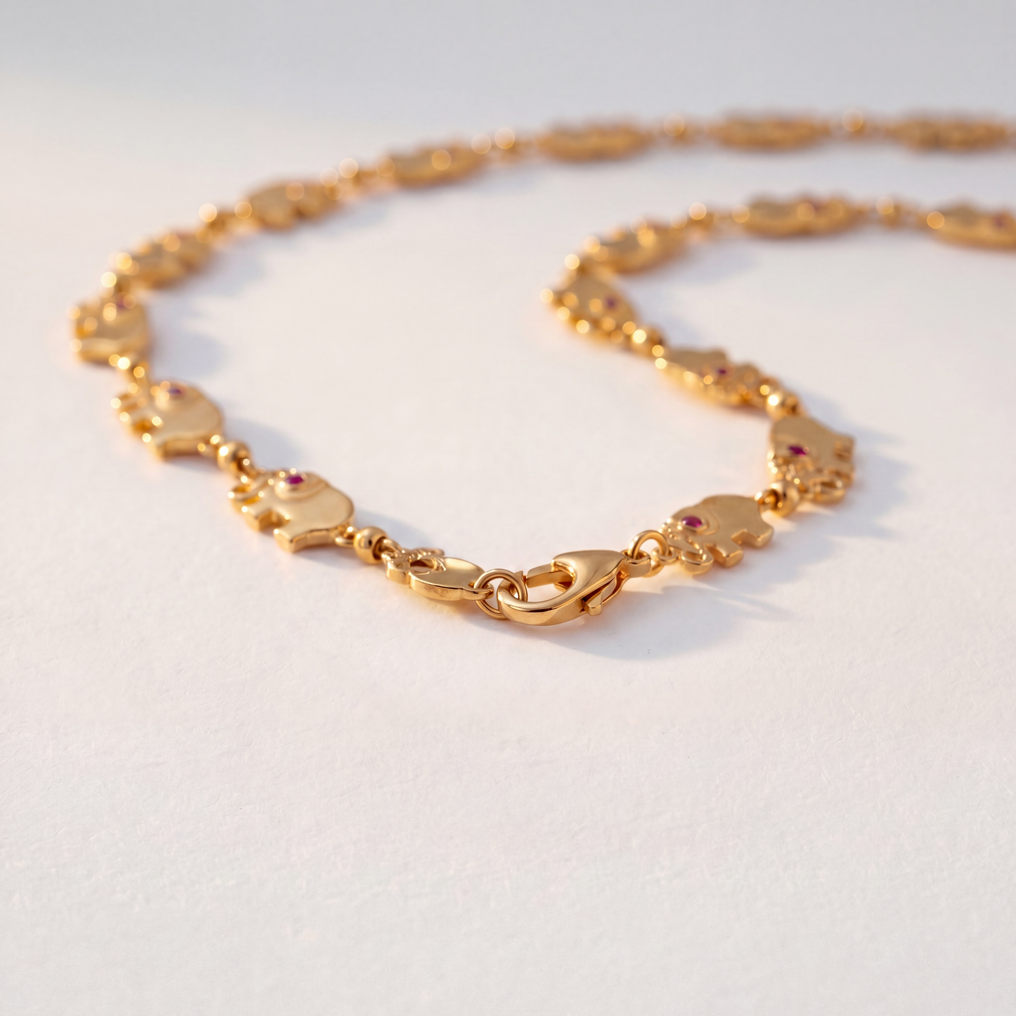 GAS BIJOUX - COLLIER ELAFANTA EMAIL DORE