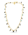 GAS BIJOUX - COLLIER TANGERINE - Hématite aux reflets bleu pétrole