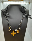 BADHNATI JEWELRY - Thème midnight - Collier flower midnight