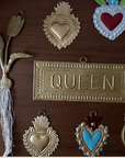 Plaque murale doré QUEEN 