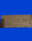 Plaque murale doré QUEEN 