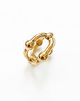 GAS BIJOUX - BAGUE RIVAGE doré à l'or fin - Nouveau modèle - 3 tailles disponibles