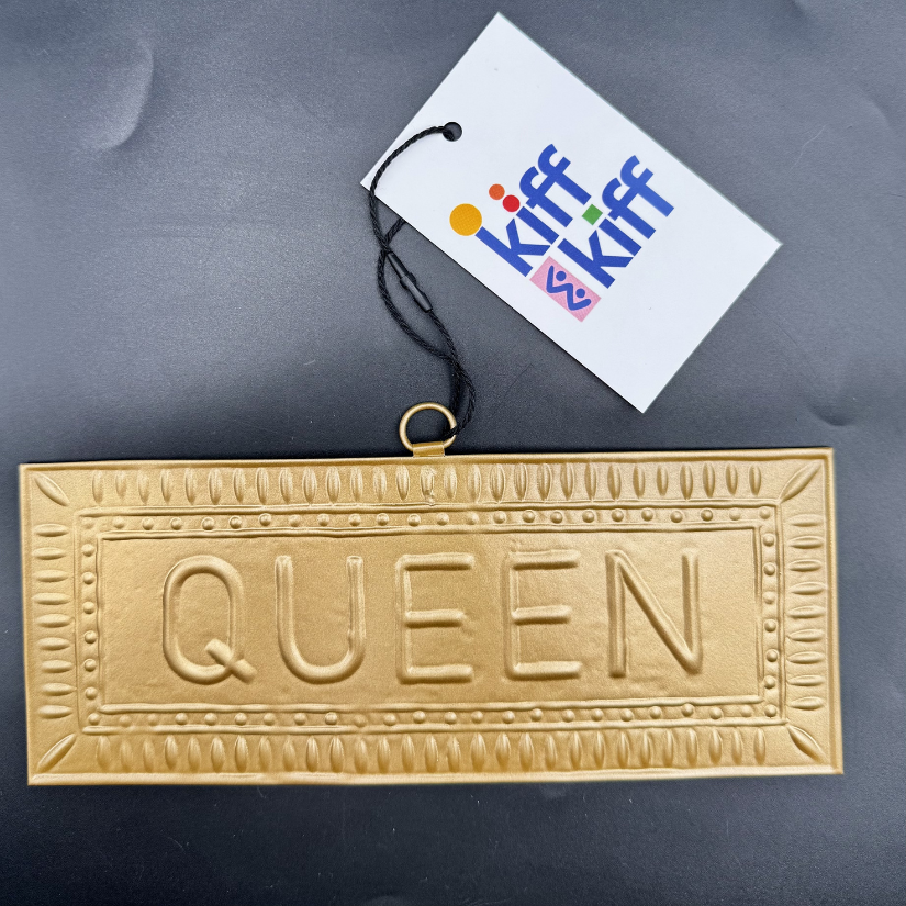Plaque murale doré QUEEN 