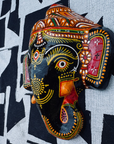 Masque décoration murale Inde Ganesh noir 