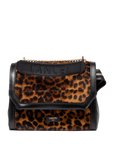 LANCEL - NINON - Sac Rabat M -  motif léopard