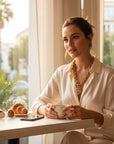 GAS BIJOUX - COLLIER MAILLE ARIANE CHARMS COEUR doré à l'or fin