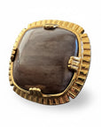 GAS BIJOUX - Bague ARTY chevalière en bois calcifié (plus claire que l'autre) - Taille L