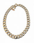 GAS BIJOUX - COLLIER MAILLE GOURMETTE doré à l'or fin