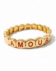 SIMONE A BORDEAUX - COLORFUL GOLD AMOUR - CAPSULE ST VALENTIN - 2 tailles