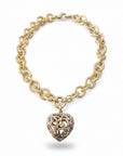 GAS BIJOUX - COLLIER MAILLE ARIANE CHARMS COEUR doré à l'or fin