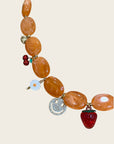 CREATION LOLOTTE - Collier Orange pendentifs