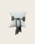 CREATION LOLOTTE - Bracelet Tissu CHANCE Marron