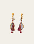 GAS BIJOUX - Boucles d'oreilles Serti petit modèle dorées - Bleu