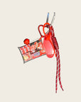 POP MART - Bijoux de sac Labubu Rouge