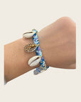 CREATION LOLOTTE - Bracelet Bandana Bleu