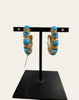 GAS BIJOUX - Boucles d'oreilles Parelie - Bleu