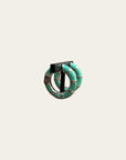 GAS BIJOUX - Bambou Mini Email argentées - Turquoise