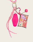 POP MART - Bijoux de sac Labubu Rose