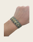 CREATION LOLOTTE - Bracelet Tissu CHANCE Marron